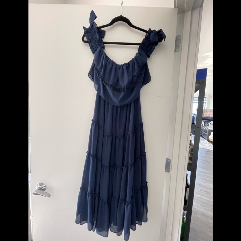 Misa Los Angeles Navy Dress
